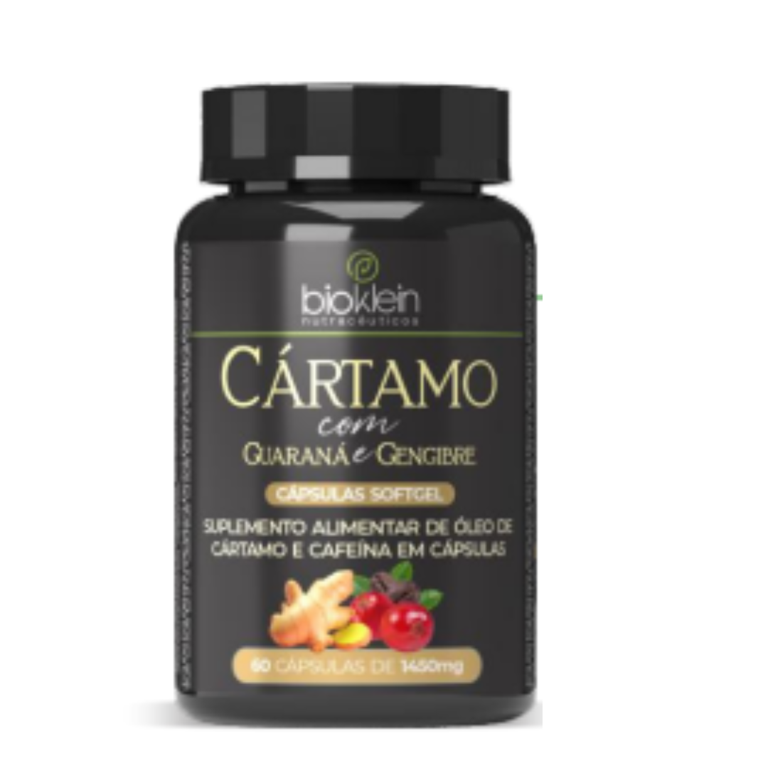 Ekofit Óleo de Cártamo com guaraná e gengibre 60 capsulas