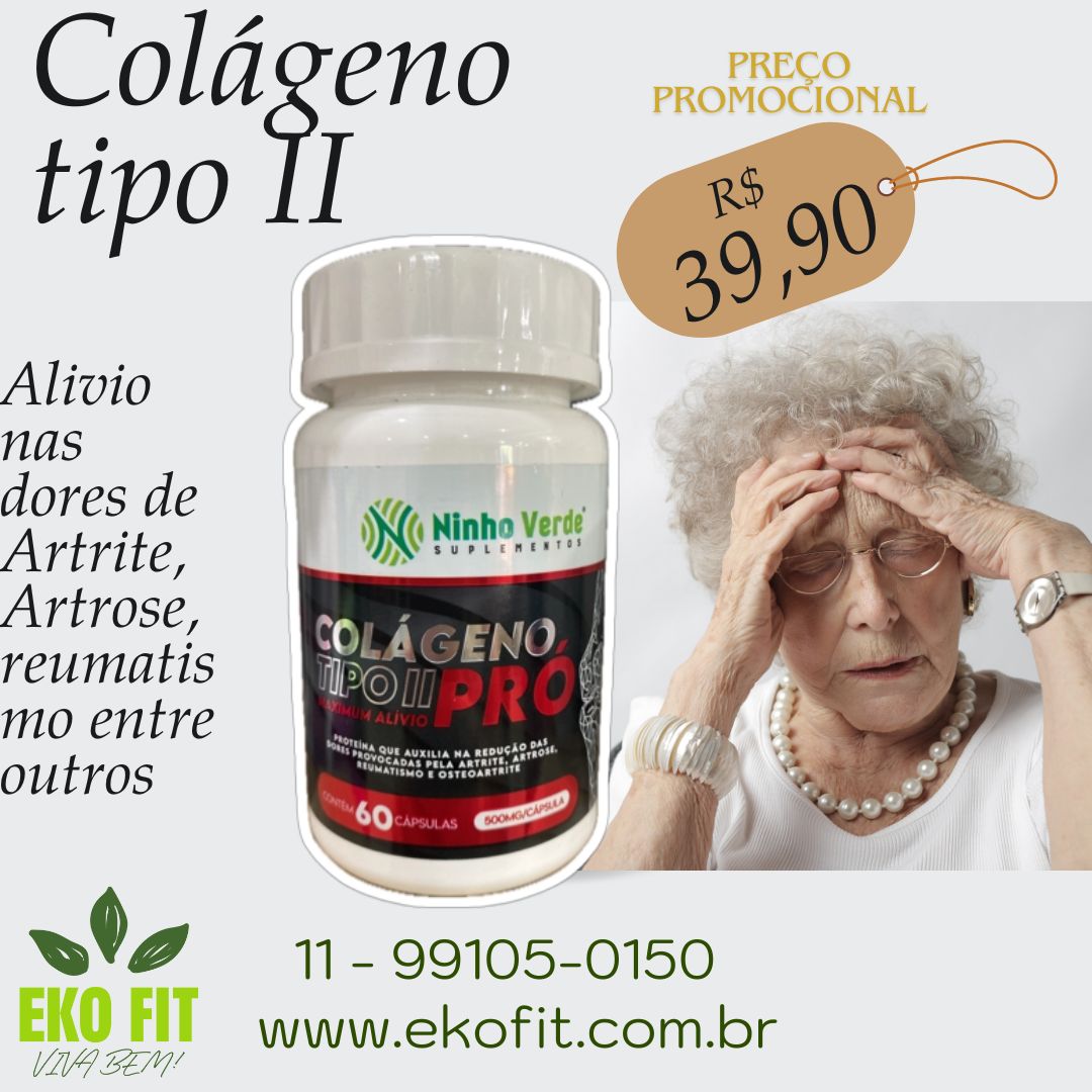 Colágeno tipo 2 - preço promo - eko fit